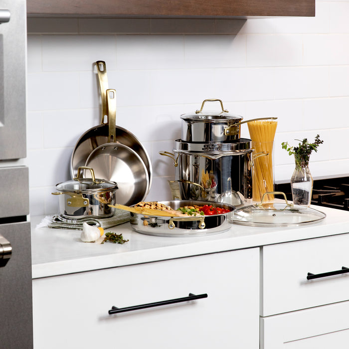 ZLINE 10-Piece Non-Toxic Stainless Steel Cookware Set