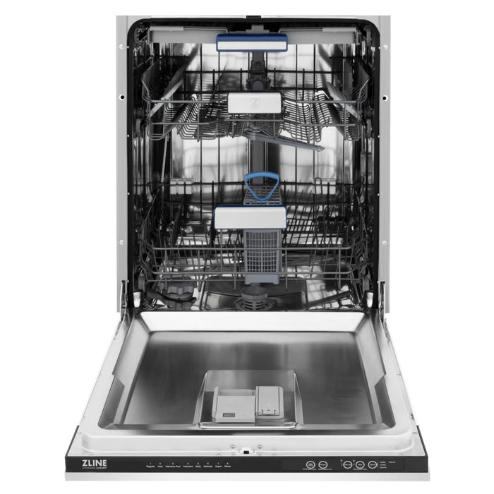 ZLINE Tallac Series 18" and 24" 3rd Rack Tall Tub Built-In Dishwashers (DWV Series)