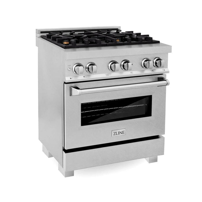 ZLINE Legacy Dual Fuel Range Satin Stainless with Brass Burners – 30", 36", & 48"