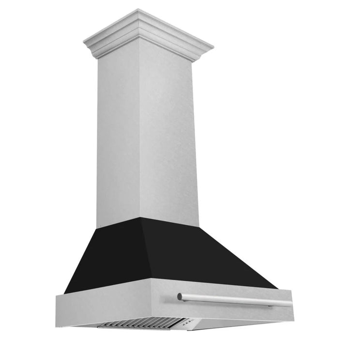 ZLINE 30" Wall Mount Range Hood with Colored Shell and Satin Stainless Steel