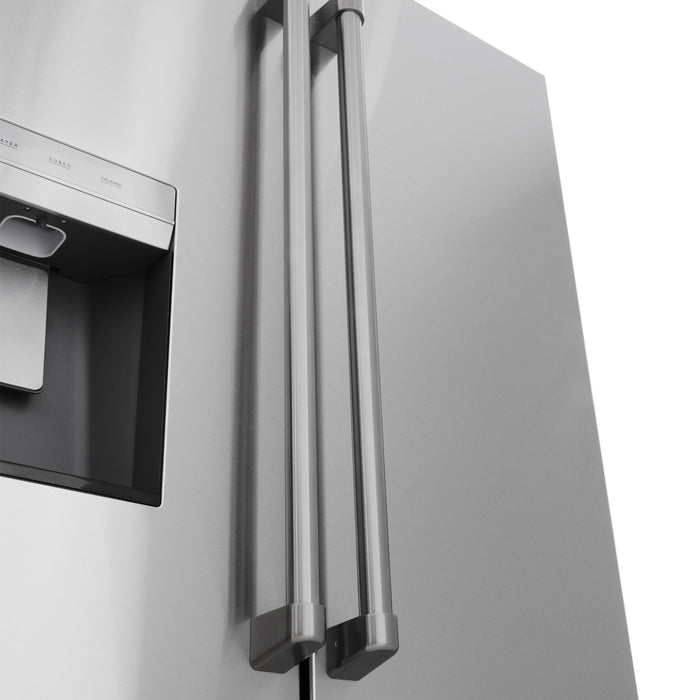 ZLINE 36" Standard-Depth French Door External Water Dispenser Refrigerator with Dual Ice Maker in Fingerprint-Resistant Stainless Steel