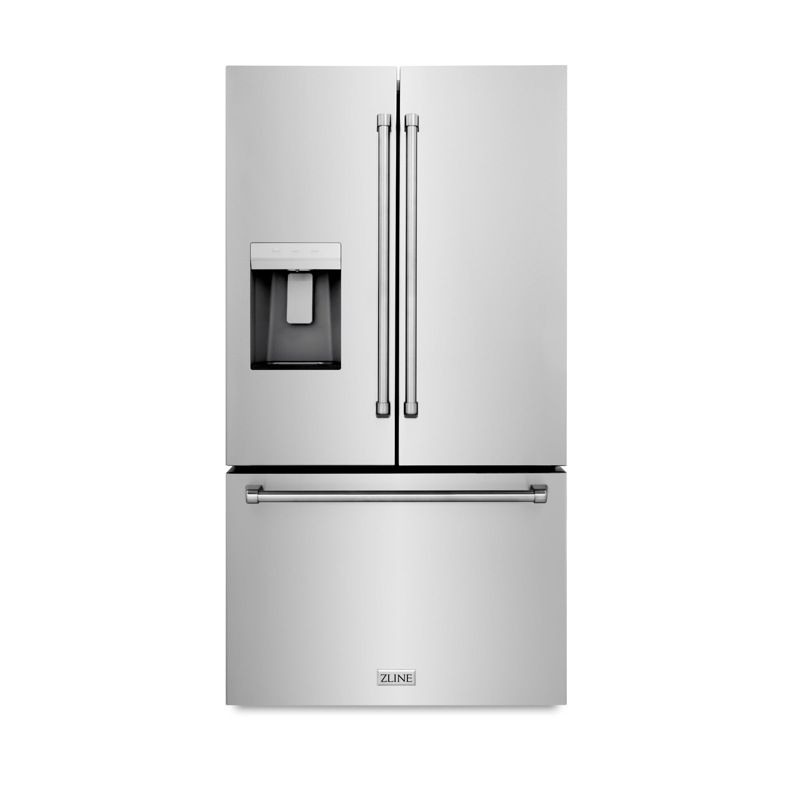 ZLINE 36" Standard-Depth French Door External Water Dispenser Refrigerator with Dual Ice Maker in Fingerprint-Resistant Stainless Steel