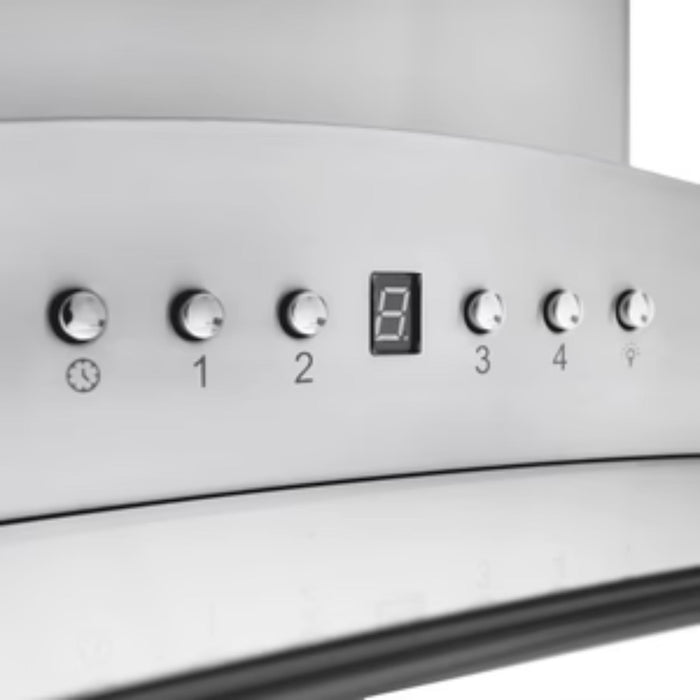 ZLINE CrownSound GL9iCRN-BT Series Convertible Island Mount Range Hood with Built-in Bluetooth Speakers