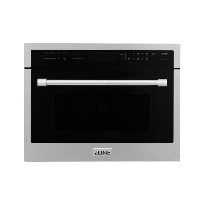 ZLINE 24" Built-in Convection Microwave Oven in Stainless Steel with Speed & Sensor Cooking, 1.6 cu. ft.