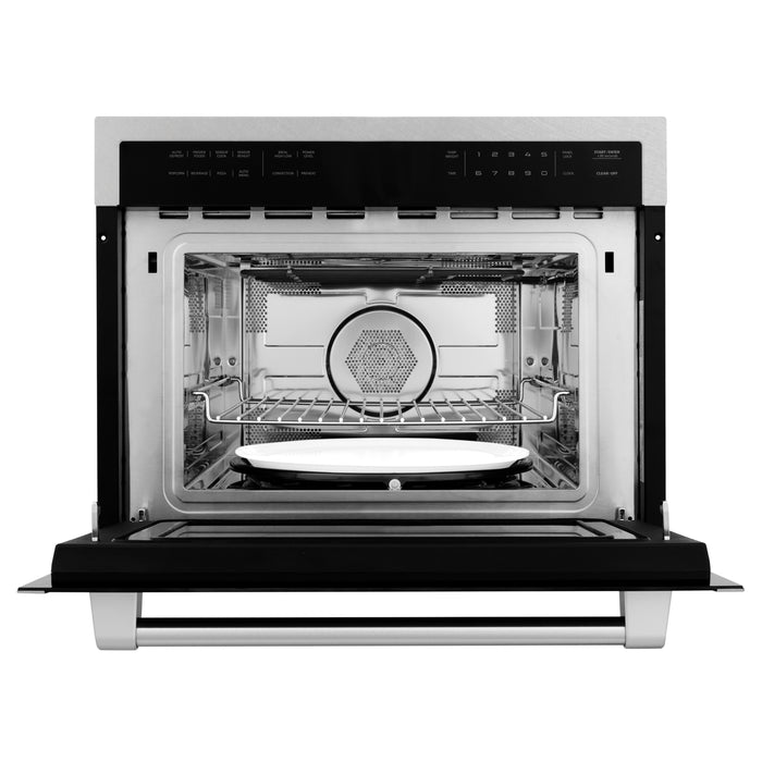ZLINE 24" Built-in Convection Microwave Oven in Stainless Steel with Speed & Sensor Cooking, 1.6 cu. ft.