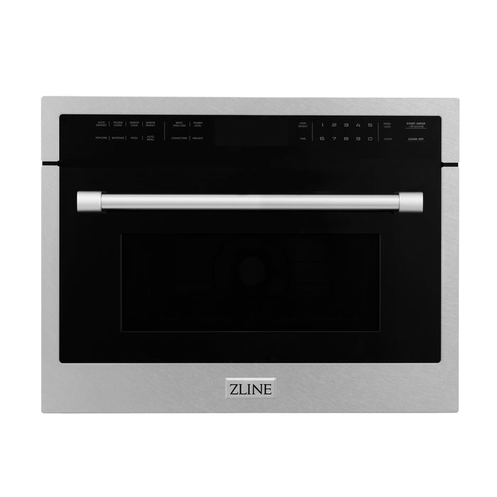 ZLINE 24" Built-in Convection Microwave Oven in Stainless Steel with Speed & Sensor Cooking, 1.6 cu. ft.