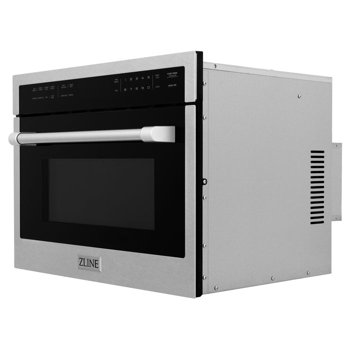 ZLINE 24" Built-in Convection Microwave Oven in Stainless Steel with Speed & Sensor Cooking, 1.6 cu. ft.