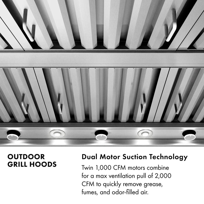 ZLINE 72-Inch Under Cabinet Outdoor Grill Hood