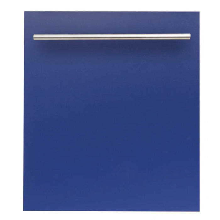 ZLINE 24-Inch Top Control Built-In Dishwasher with Stainless Steel Panel & Tub in Multiple Colors With Modern Style Handle