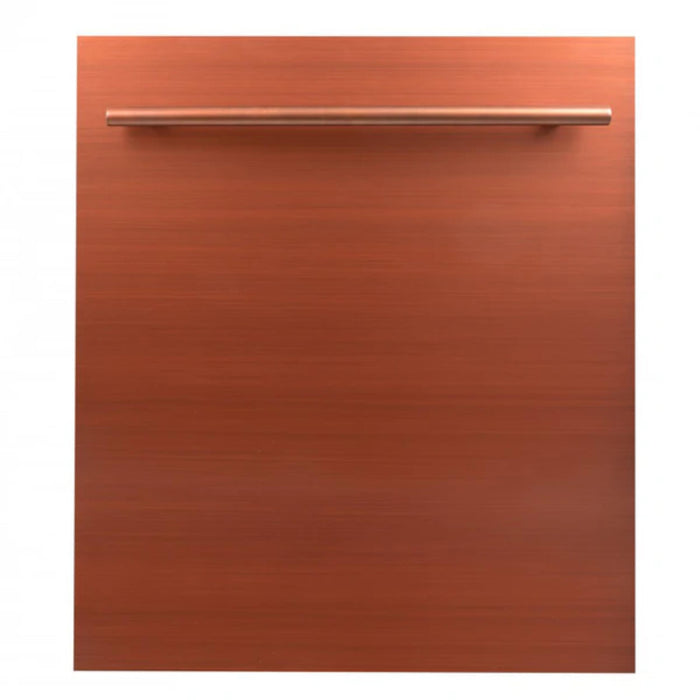 ZLINE 24-Inch Top Control Built-In Dishwasher with Stainless Steel Panel & Tub in Multiple Colors With Modern Style Handle