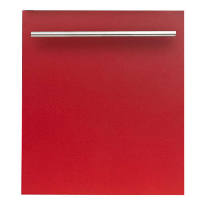 ZLINE 24-Inch Top Control Built-In Dishwasher with Stainless Steel Panel & Tub in Multiple Colors With Modern Style Handle