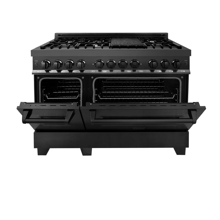 ZLINE Legacy Dual Fuel Range in Black Stainless Steel – 30", 36", and 48"