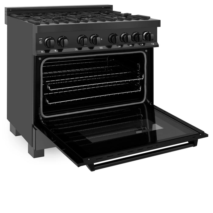 ZLINE Legacy Dual Fuel Range in Black Stainless Steel – 30", 36", and 48"