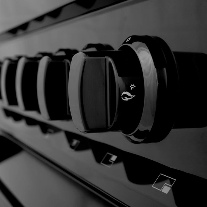 ZLINE Legacy Dual Fuel Range in Black Stainless Steel – 30", 36", and 48"