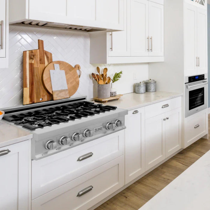 ZLINE 2-Piece Kitchen Packages – 30", 36", and 48" Dual Fuel Rangetop with 30" Wall Oven