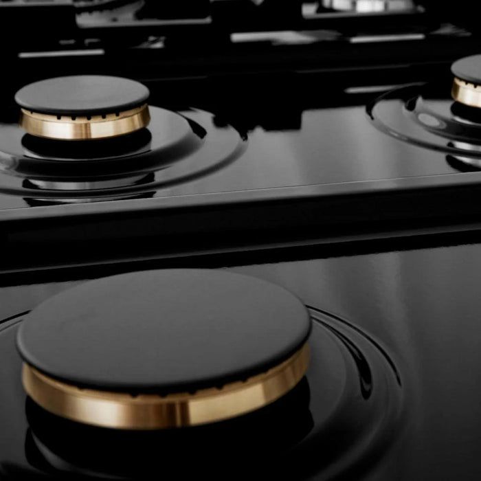 ZLINE Legacy Gas Rangetops in Satin Stainless Steel with Brass Burners – 30", 36", & 48"