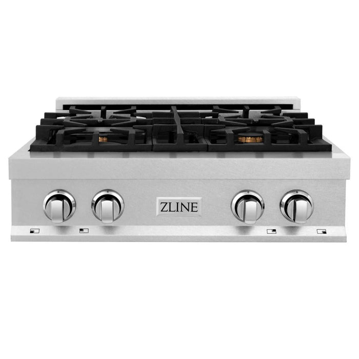 ZLINE Legacy Gas Rangetops in Satin Stainless Steel with Brass Burners – 30", 36", & 48"
