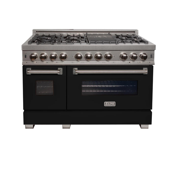 ZLINE Legacy Dual Fuel Range Satin Stainless Series – Blue Gloss, Black Matte, Satin Nickel (RAS-BG, RAS-BLM, RAS-SN)