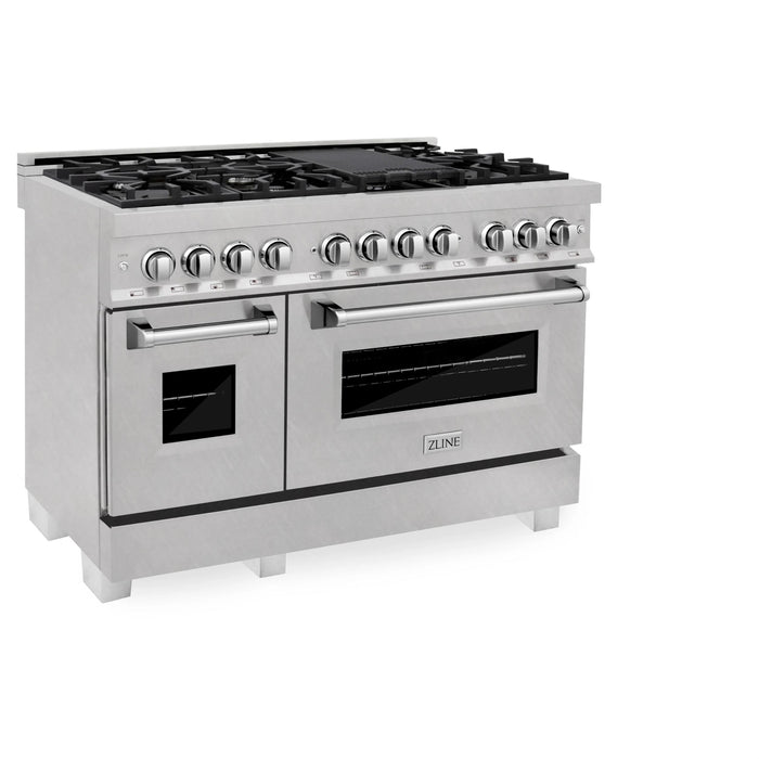 ZLINE Legacy Dual Fuel Range Satin Stainless Series – Blue Gloss, Black Matte, Satin Nickel (RAS-BG, RAS-BLM, RAS-SN)