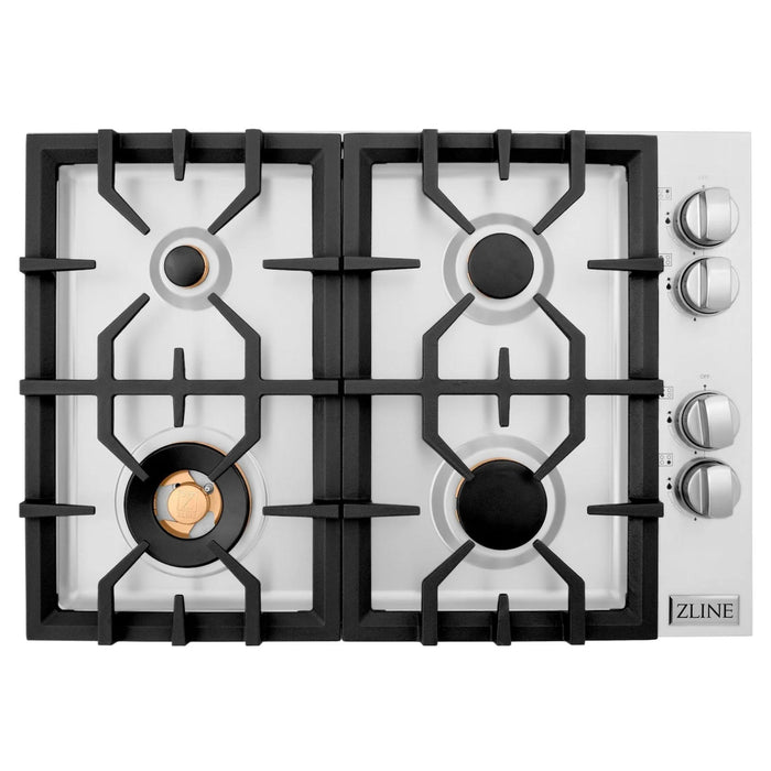 ZLINE Gas Cooktops with Brass Burners – 30" & 36"
