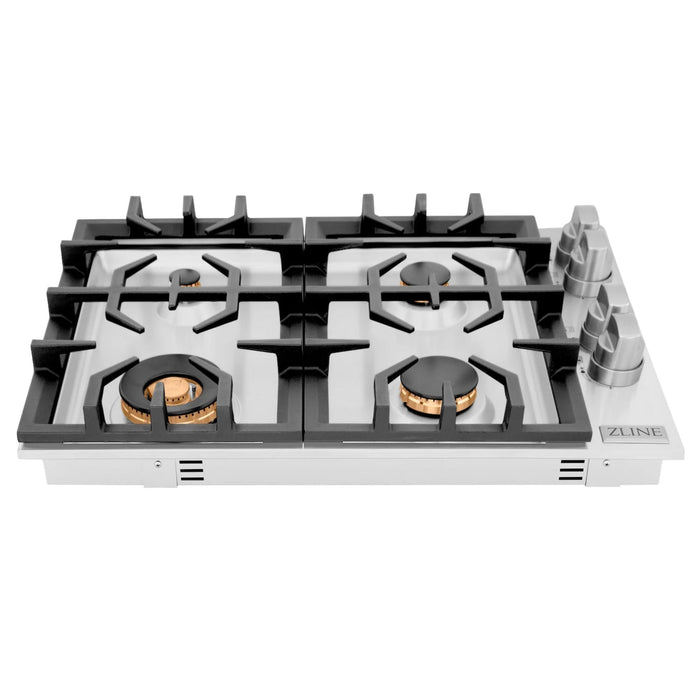 ZLINE Gas Cooktops with Brass Burners – 30" & 36"