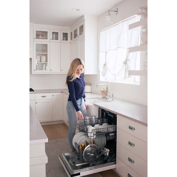 ZLINE 24" Tallac Series 3rd Rack Tall Tub Dishwasher in Custom Panel Ready with Stainless Steel Tub