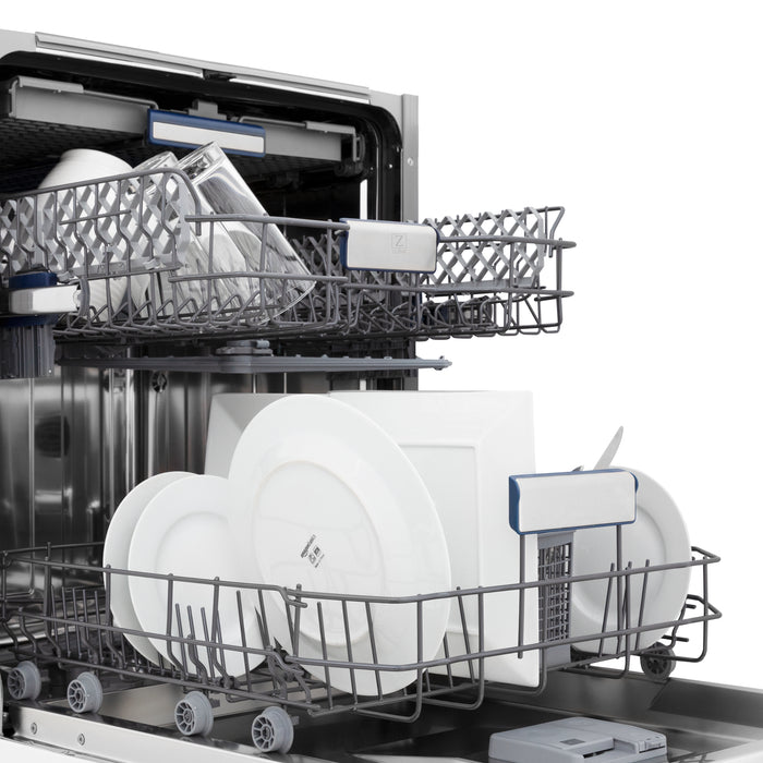 ZLINE 24" Tallac Series 3rd Rack Tall Tub Dishwasher in Stainless Steel, 51dBa