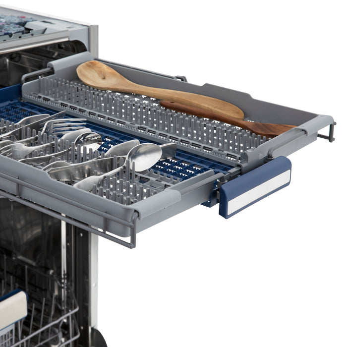 ZLINE 24" Tallac Series 3rd Rack Tall Tub Dishwasher in Stainless Steel, 51dBa