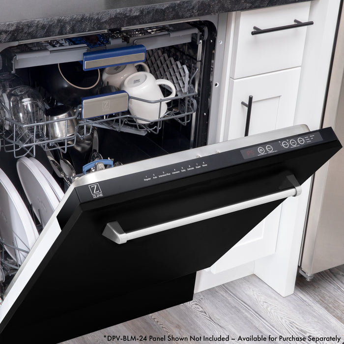 ZLINE 24" Tallac Series 3rd Rack Tall Tub Dishwasher in Stainless Steel, 51dBa