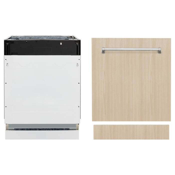 ZLINE 24" Tallac Series 3rd Rack Tall Tub Dishwasher in Custom Panel Ready with Stainless Steel Tub
