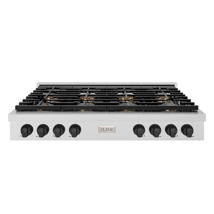 ZLINE Autograph Edition Paramount Dual Fuel Ranges with Matte Black Accents – 36" and 48" Widths