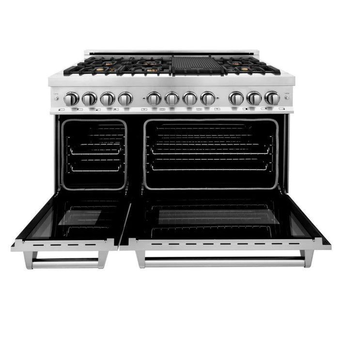 ZLINE Legacy Dual Fuel Range with Brass Burners – 24", 30", 36", and 48"