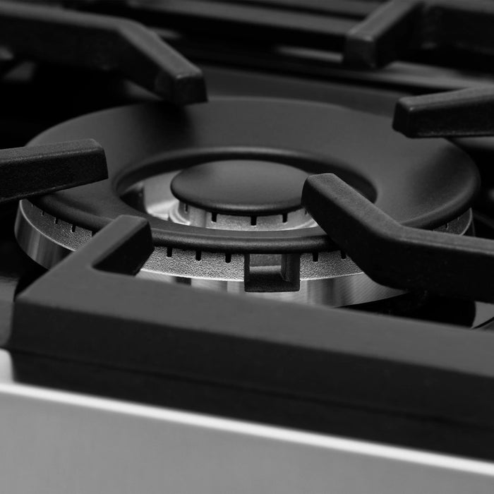 ZLINE Legacy Dual Fuel Range in Satin Nickel – 24", 30", 36", and 48"