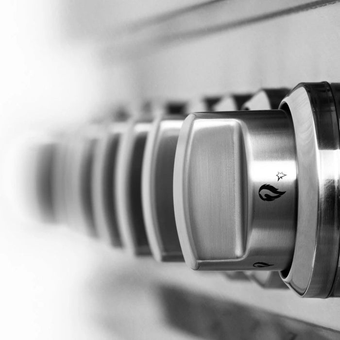 ZLINE Legacy Dual Fuel Range Satin Stainless with Brass Burners – 30", 36", & 48"