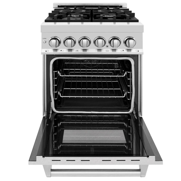 ZLINE Legacy Dual Fuel Range in Satin Nickel – 24", 30", 36", and 48"
