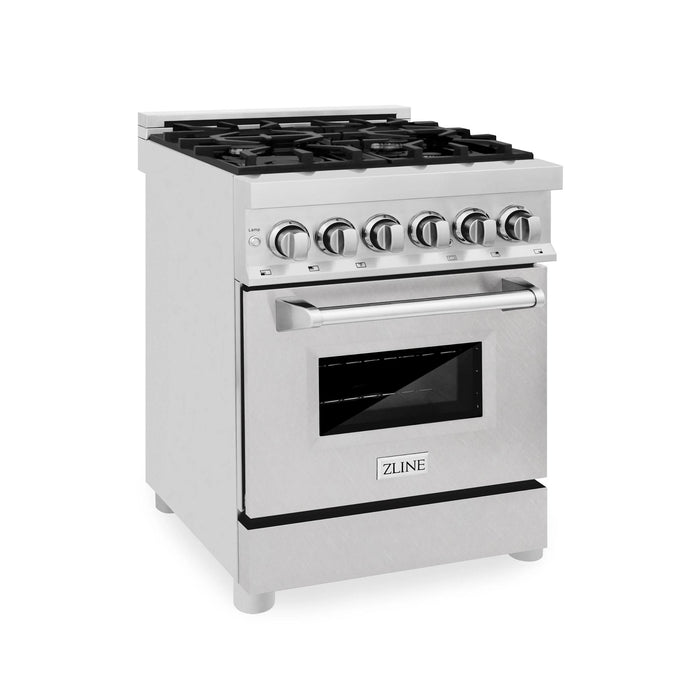 ZLINE Legacy Dual Fuel Range in Satin Nickel – 24", 30", 36", and 48"
