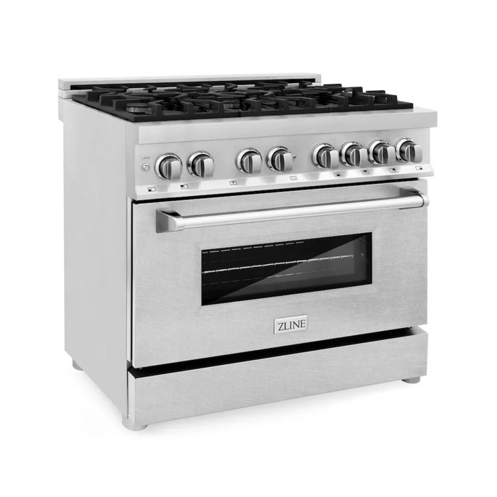 ZLINE Legacy Dual Fuel Range in Satin Nickel – 24", 30", 36", and 48"
