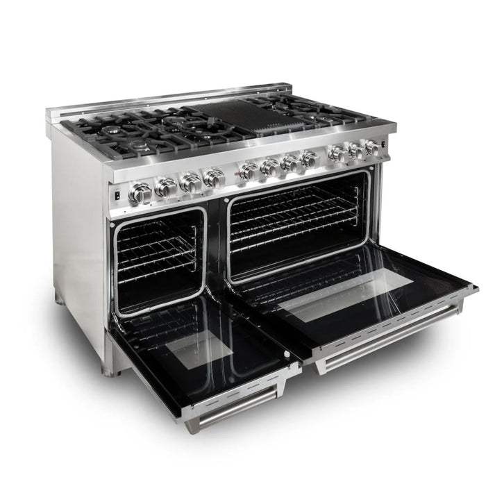 ZLINE Legacy Dual Fuel Range in Satin Nickel – 24", 30", 36", and 48"