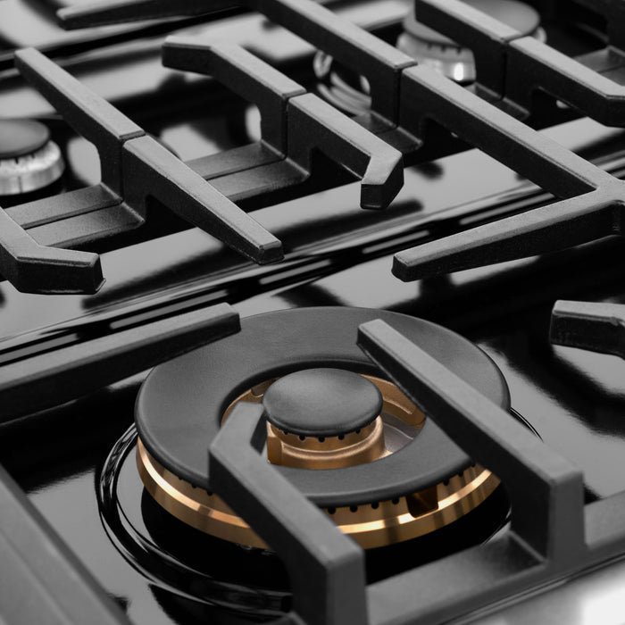 ZLINE 48" Paramount Double Oven Gas Range with 8 Burner Cooktop in Stainless Steel