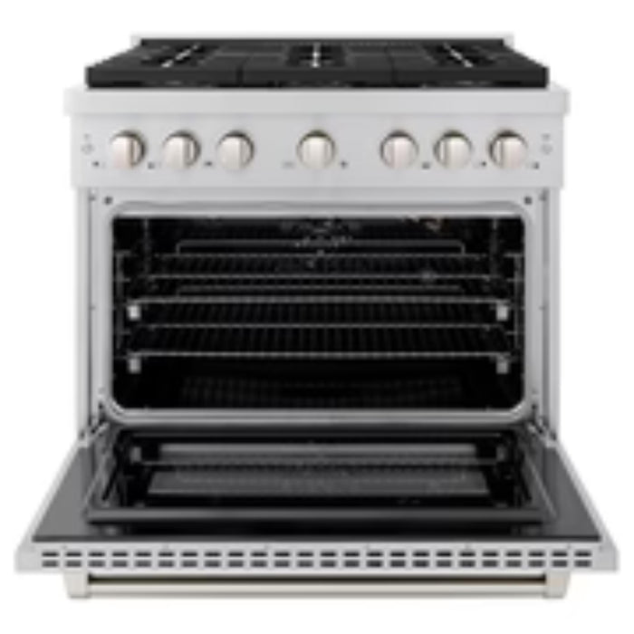 ZLINE Autograph Edition 48" & 36" Paramount Gas Ranges with  Cooktop and Dual Ovens in Stainless Steel