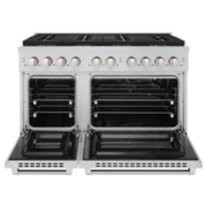 ZLINE Autograph Edition 48" & 36" Paramount Gas Ranges with  Cooktop and Dual Ovens in Stainless Steel