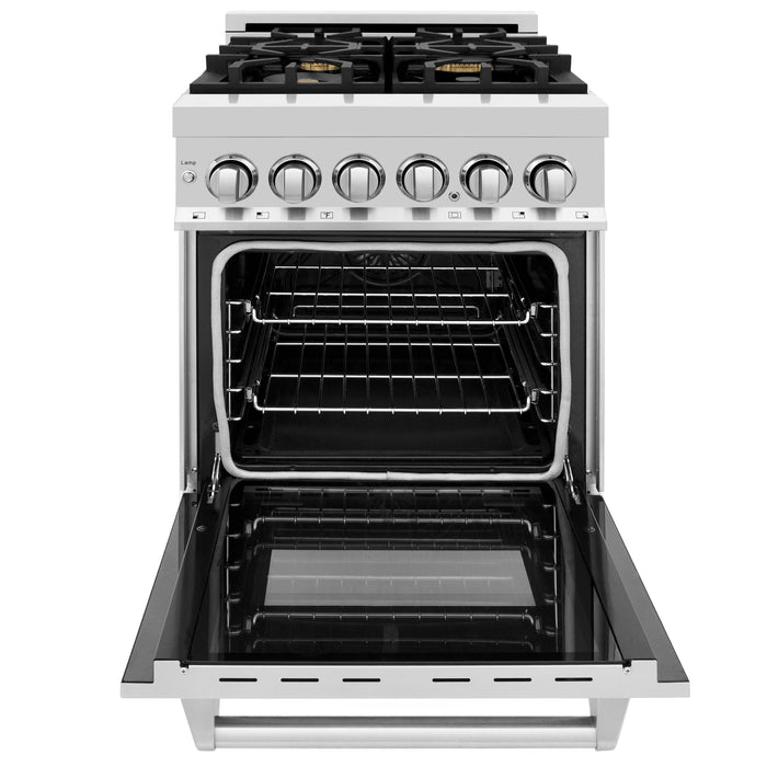 ZLINE Legacy Dual Fuel Range with Brass Burners – 24", 30", 36", and 48"