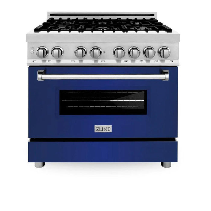 ZLINE Legacy Dual Fuel Range - 30", 36", and 48" Blue Gloss