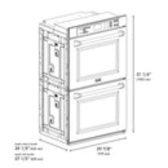 ZLINE 30" Professional Double Wall Oven with Self Clean and True Convection in Stainless Steel