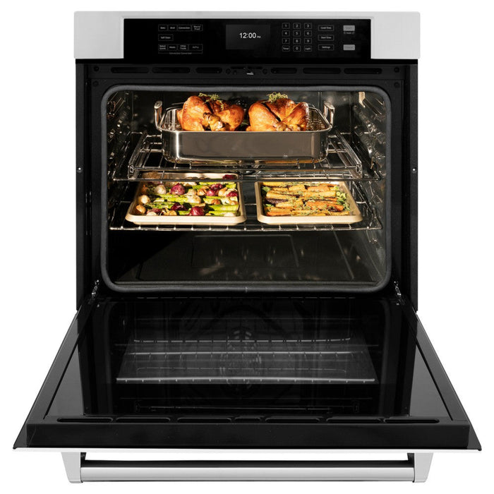 ZLINE 30" Professional True Convection Single Wall Oven with Air Fry and Self Clean in Stainless Steel
