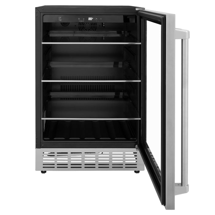 ZLINE 24" Monument 154 Can Beverage Fridge in Stainless Steel