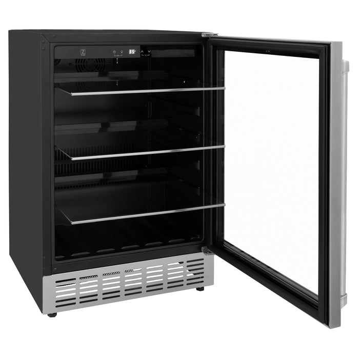 ZLINE 24" Monument 154 Can Beverage Fridge in Stainless Steel