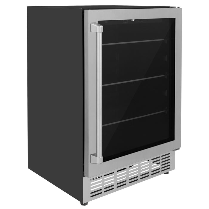 ZLINE 24" Monument 154 Can Beverage Fridge in Stainless Steel