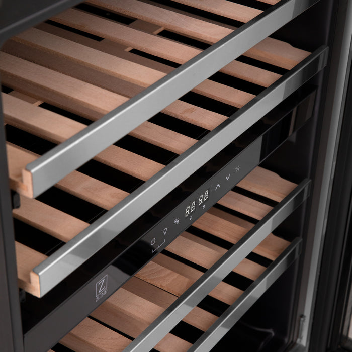 ZLINE 24" Monument Dual Zone 44-Bottle Wine Cooler in Stainless Steel