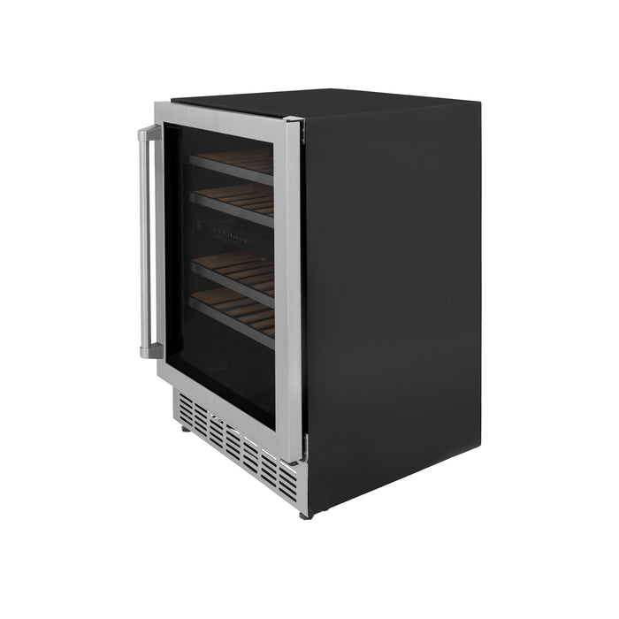 ZLINE 24" Monument Dual Zone 44-Bottle Wine Cooler in Stainless Steel